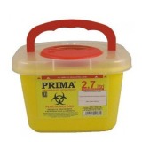 Recipient Plastic Deseuri Intepatoare - Prima Plastic Container for Sharp Stinging Waste 2,7 litri